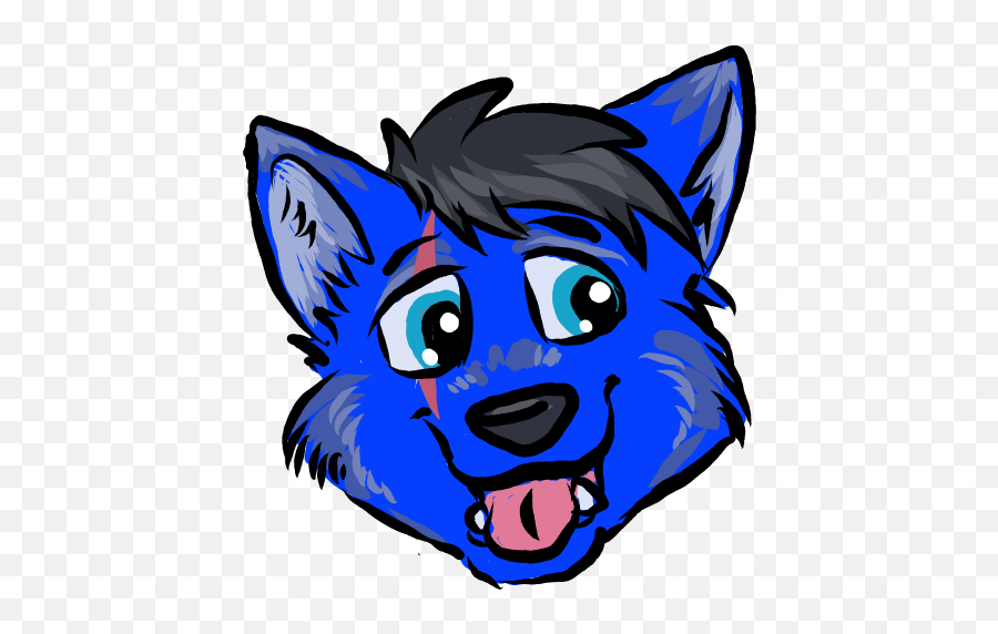Free Discord Iconemoji Bluwolf By Hexxkat - Fur Affinity Png,Discord Icon Pictures