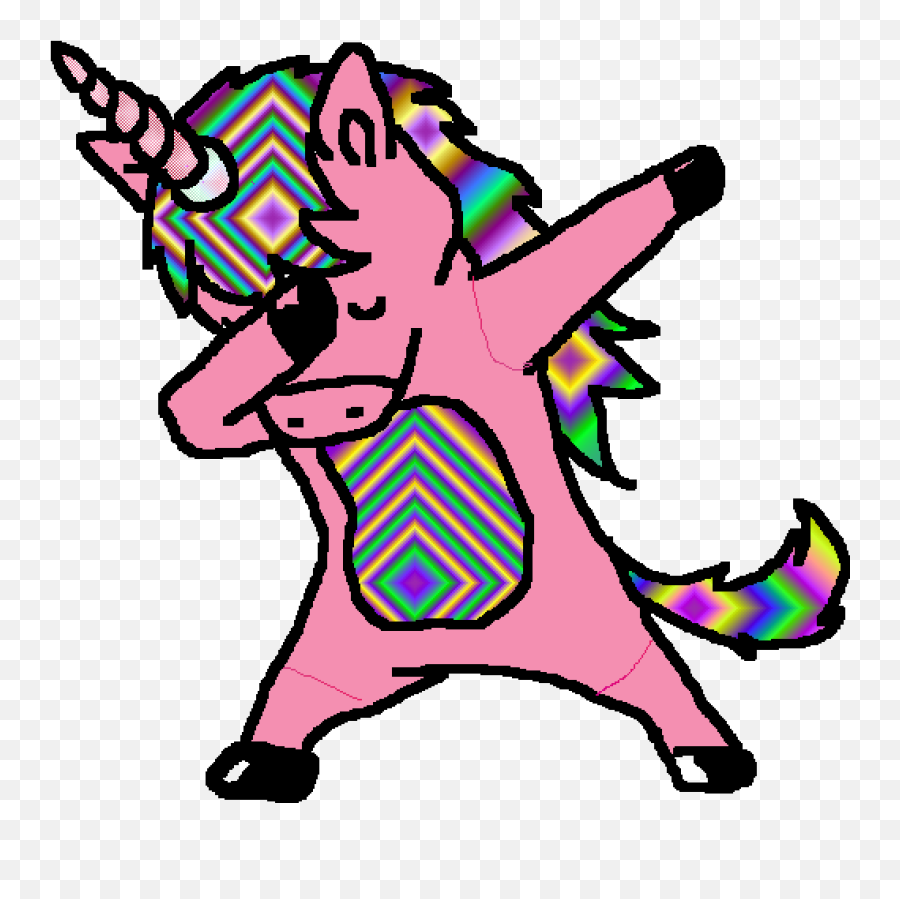 Dabbing Unicorn Clipart - Unicorn Dab Png,Dab Png