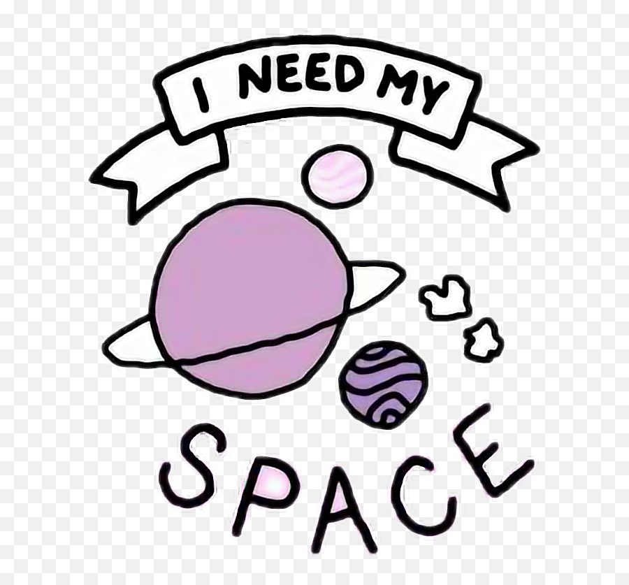 Tumblr Space Png - Need My Space Sticker,Cute Tumblr Png