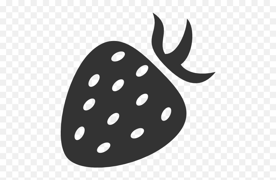Berry Icon - Strawberry Png Black And White,Berries Png