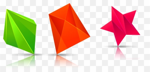 Download Hd Geometry Plot Shape Colorful - Triangle png