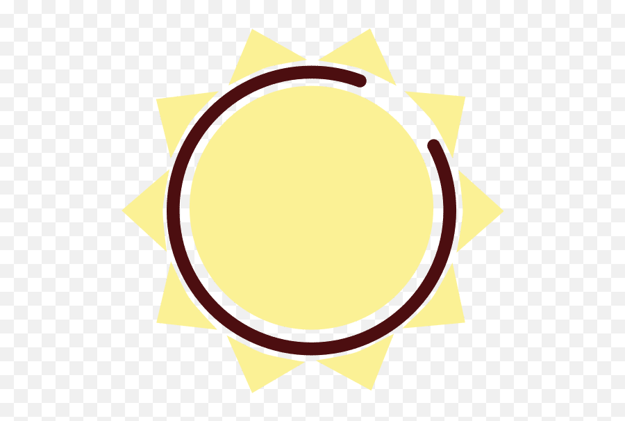 Sun Hot Half Line Colour Style Icon - Icons By Canva Circle Png,Half Sun Png