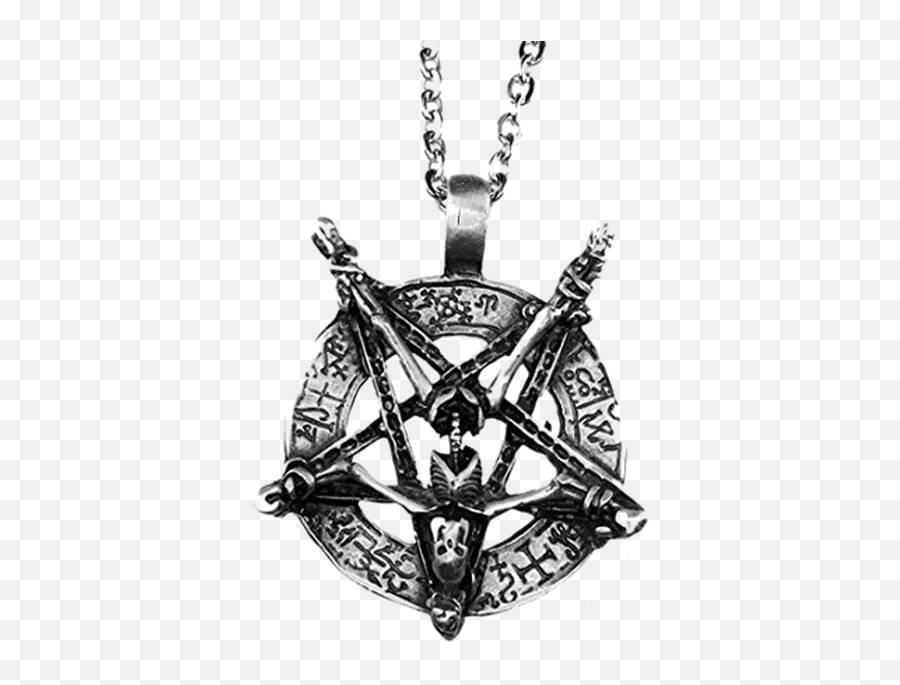 Inverted Pentagram Skeleton Necklace Metal Abyss Store - Inverted Pentagram Necklace Png,Pentagram Png