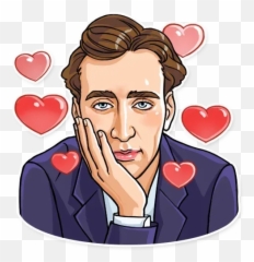 Nicolas Cage Whatsapp Stickers - Nikolas png