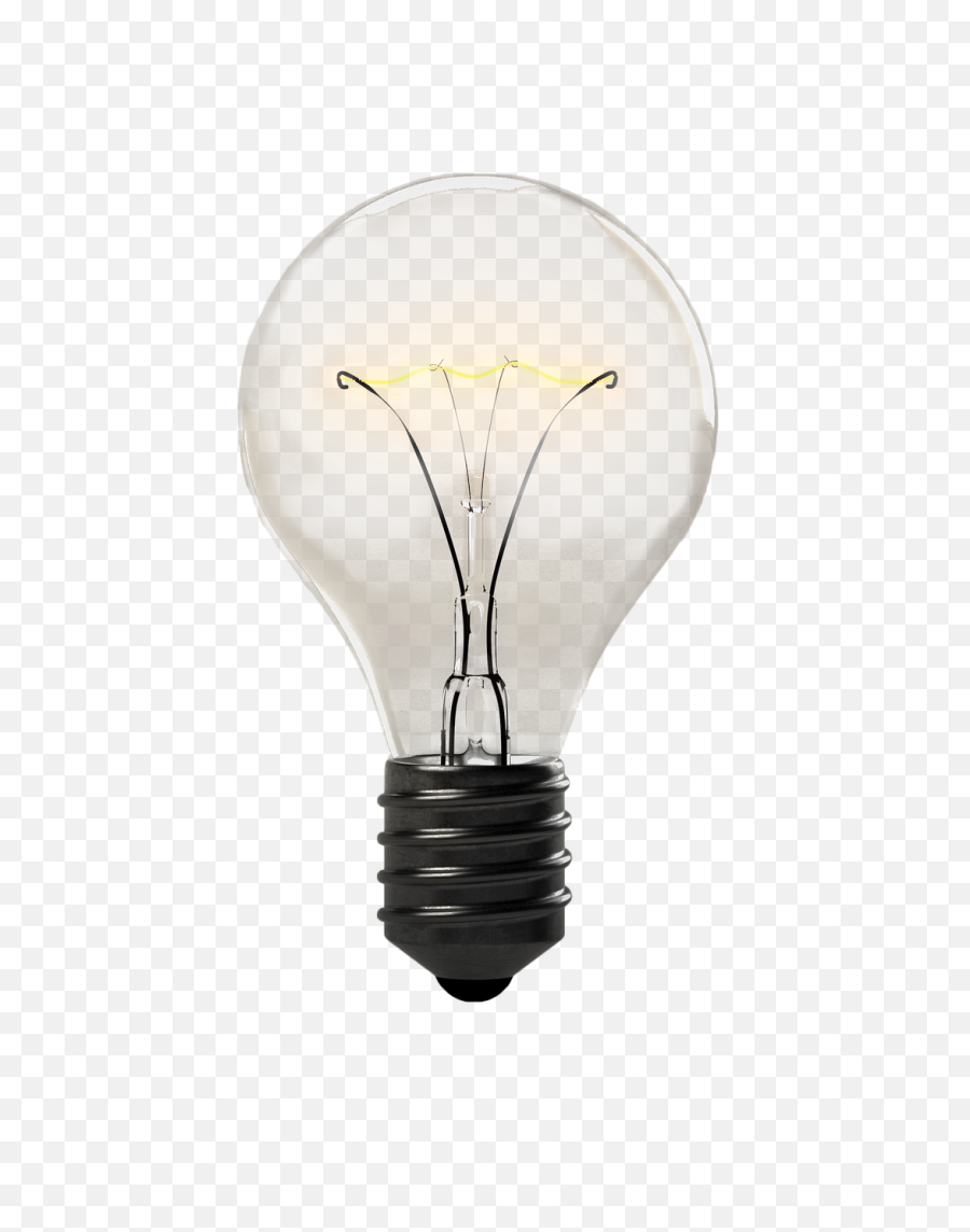 Light Bulb Isolated Transparent - Light Bulb No Background Png,Lightbulb Transparent Background