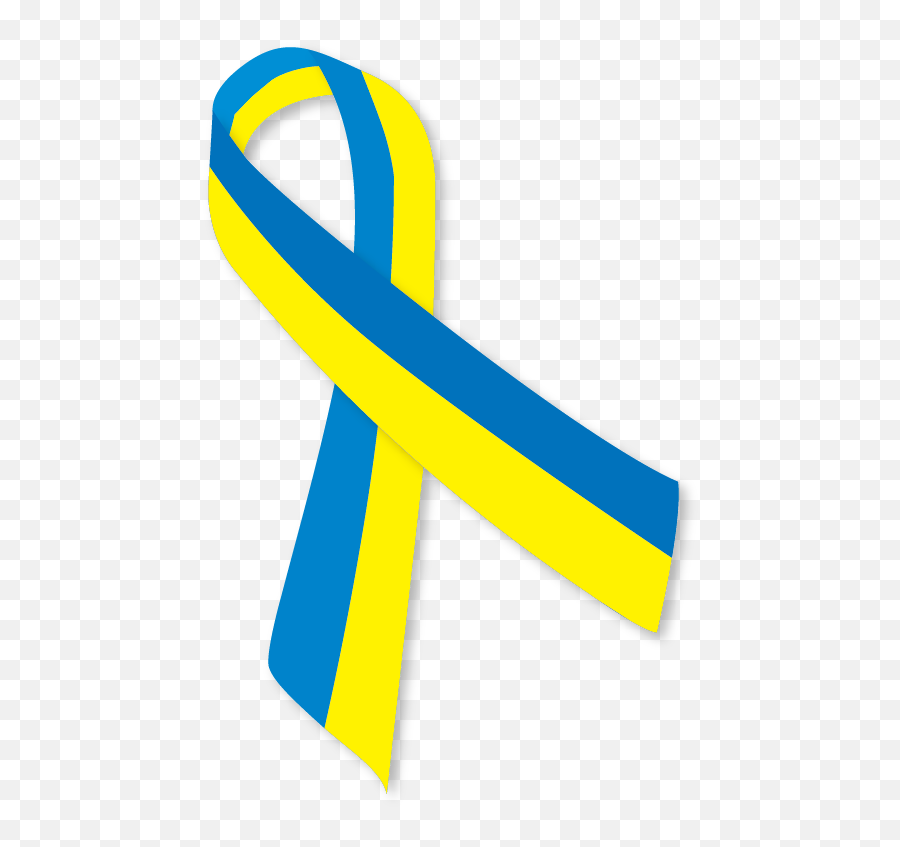 Blue And Yellow Ribbon Ua - Blue And Yellow Ribbon Png,Yellow Ribbon Png
