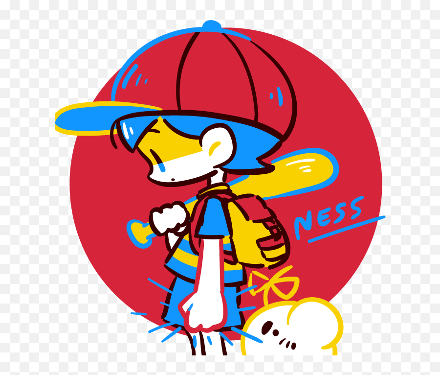 Ness Earthbound Fanart Png - Earthbound Mother Characters Ness Earthbound,Ness Png