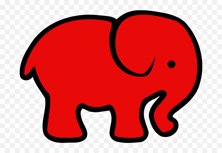 Red Elephant Svg Vector Clip Art - Svg Clipart Thai Elephant Clip Art Png,Elephant Transparent