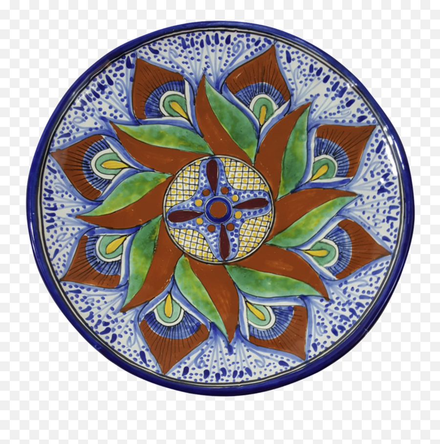 Aguacate Talavera Dinner Plate - Talavera Pottery Png,Aguacate Png