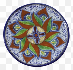 Aguacate Talavera Dinner Plate - Talavera Pottery Png,Aguacate Png