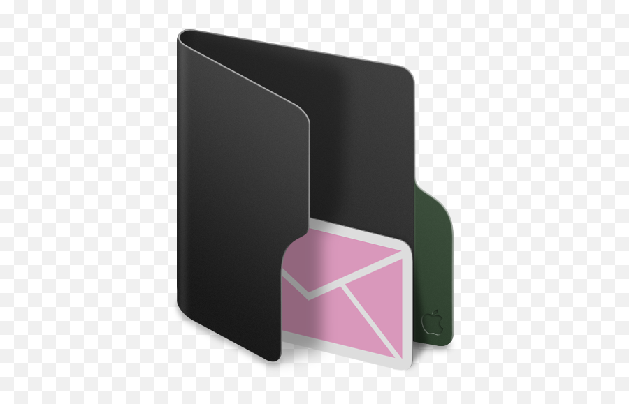 Message Icon - Mac Os Black Folder Icons Softiconscom Warning Folder Icon Png,Text Message Icon Png