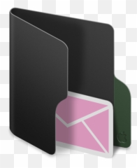 Message Icon - Mac OS Black Folder Icons SoftIconscom Warning Png