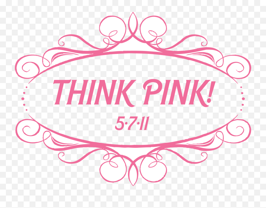 Think Pink Logo By Party Favorites Bat Mitzvah - Decorative Png,Sweet 16 Logo