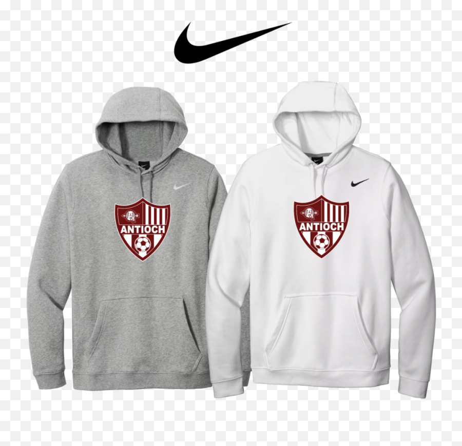 Nike Club Fleece Pullover Hoodie - Antioch Soccer White Nike Sweatshirt Png,Nike Soccer Logo