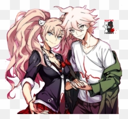 Download Riku114 Hintergrund Entitled Nagito Komaeda And - Junko Enoshima And Nagito Png,Junko Enoshima Transparent