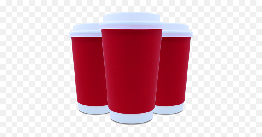 500ml Double Wall Paper Coffee Cup Red U2013 Cape - Coffee Cup Png,Double Cup Png