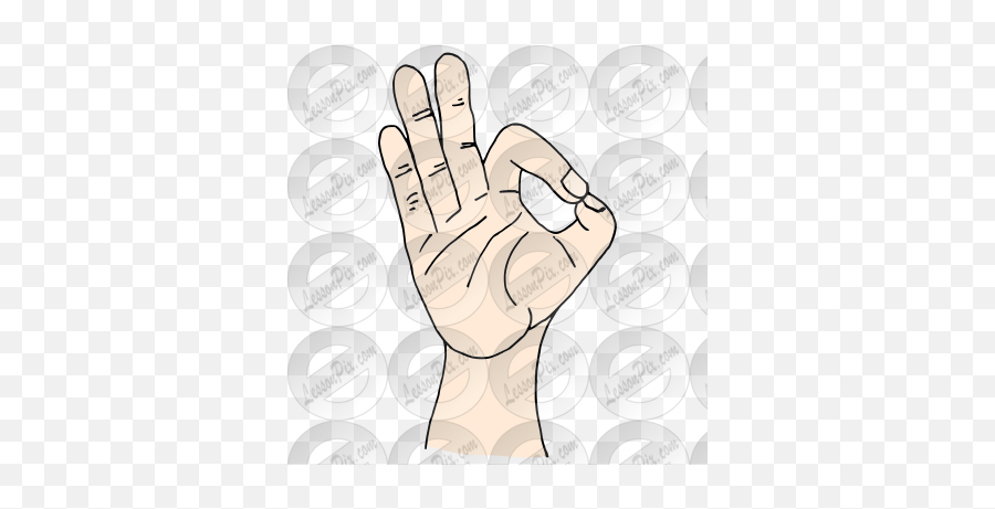 Ok Picture For Classroom Therapy Use - Sign Language Png,Ok Hand Sign Transparent