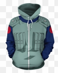 Naruto Cool Kakashi Hatake Infantry Uniform Cosplay Hoodie - Suit Png