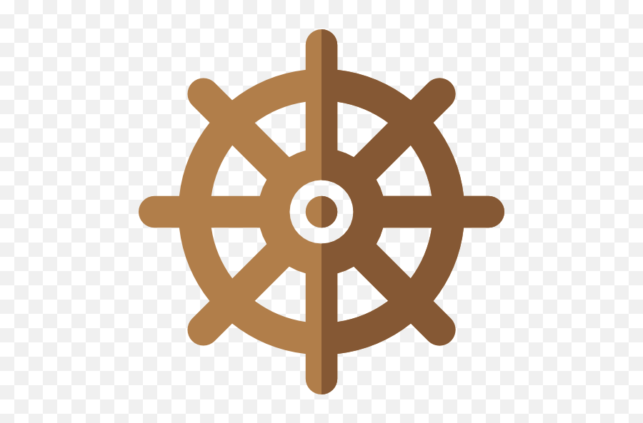 Ships Wheel Boat Icon - Steering Wheel Png Download 512 Buddhist Symbol Wheel,Steering Wheel Icon Png