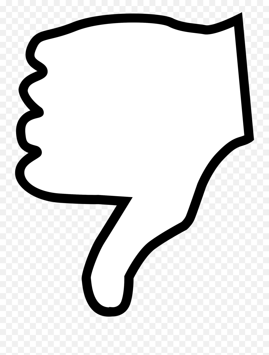 Thumbs Down Easy Drawing Png - Thumbs Down Black And White,Thumbs Down Png