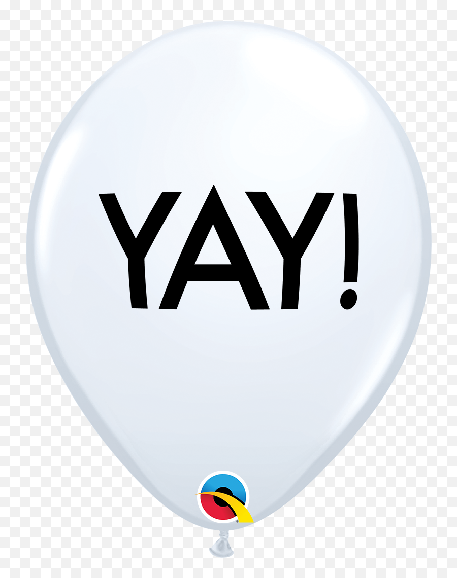 11 Simply Yay White Latex Balloons Bargain - Qualatex Png,White Balloons Png