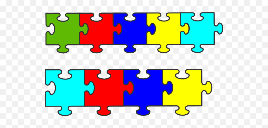 Download Puzzle Images Image Png Clipart Free - Clipart Line Of Puzzle Pieces,Free Autism Icon