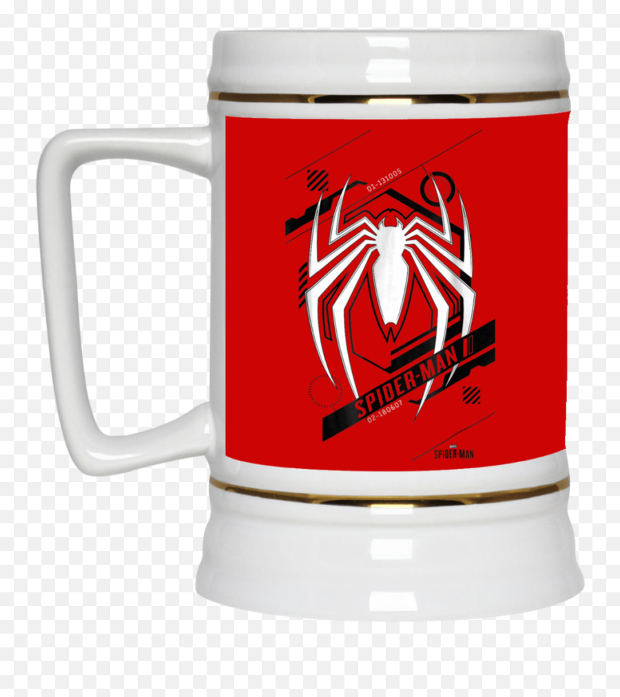 Download Marvelu0027s Spider - Man Game Tech Icon Graphic Beer Mug Png,Spider Gwen Icon