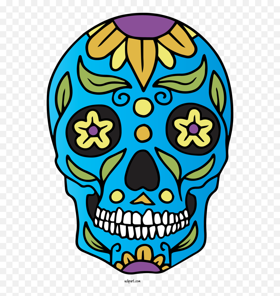 Holidays Mexican Cuisine Calavera Human Skull For Cinco De - Drawing Png,Calavera Icon