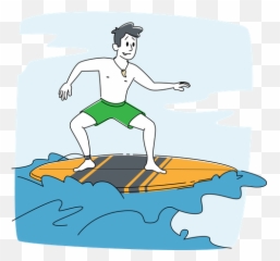 Wave Icon - Download in Line Style Surfing png
