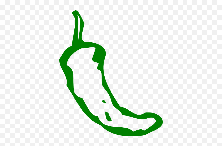 Green Chili Pepper 8 Icon - Free Green Vegetables Icons Png,Chili Icon