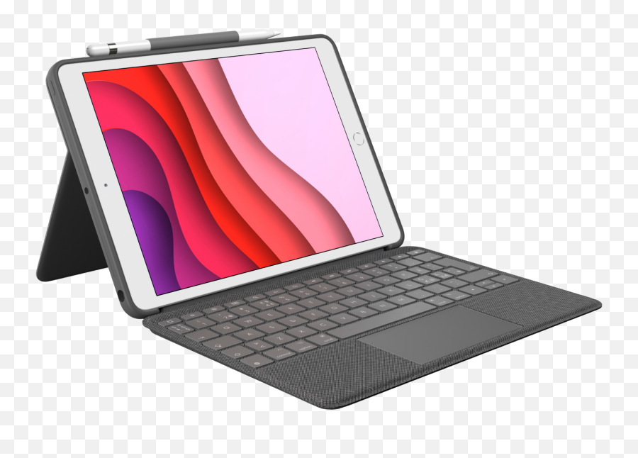 Logitech Combo Touch - Ipad Keyboard Case With Trackpad Png,Hp Laptop Battery Icon Missing