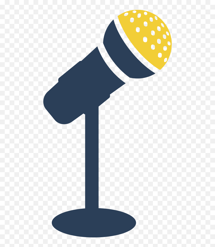 Mic Clipart Talker - Microphone Stand Icon Png Transparent Transparent Background Microphone Clipart,Mic Icon Png