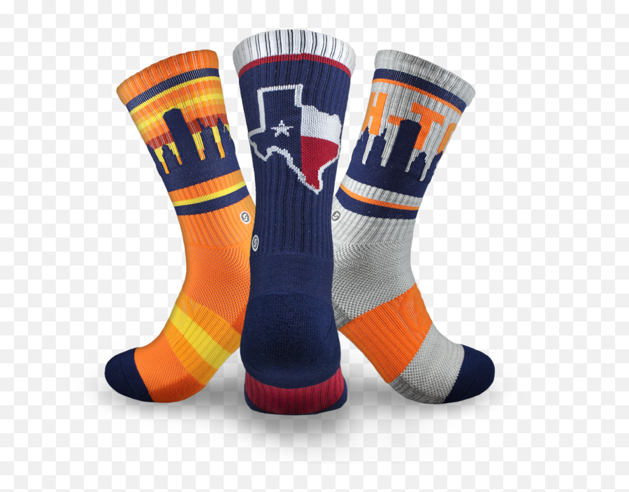Hou 3 - Pack Houston Skyline Socks Png,Houston Skyline Png