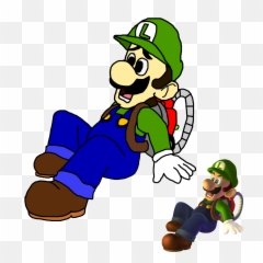 Mario Bros Luigi Drawing - And png