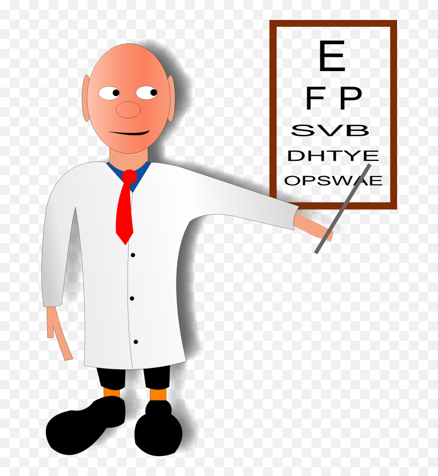 Doctor Doing Eye Test - Doctor Clip Art Png,Doctor Clipart Png