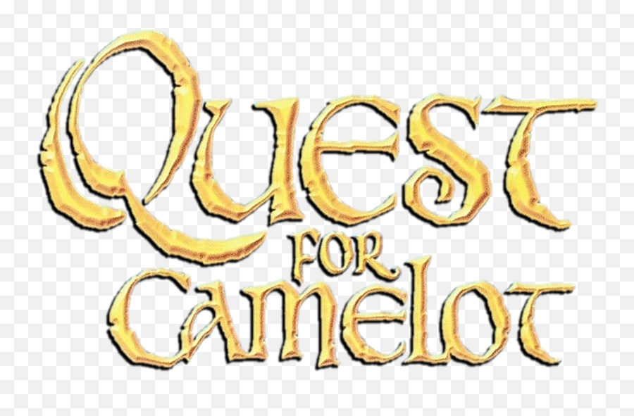 Download Hd Image Quest For Camelot Shadowed Logo Png Warner - Quest For Camelot Logo,Warner Bros Pictures Logo
