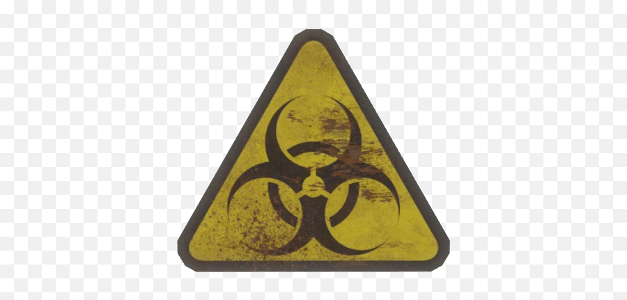 Download Fo4 Hazard Sign - Biohazard Symbol Free Png,Hazard Sign Png