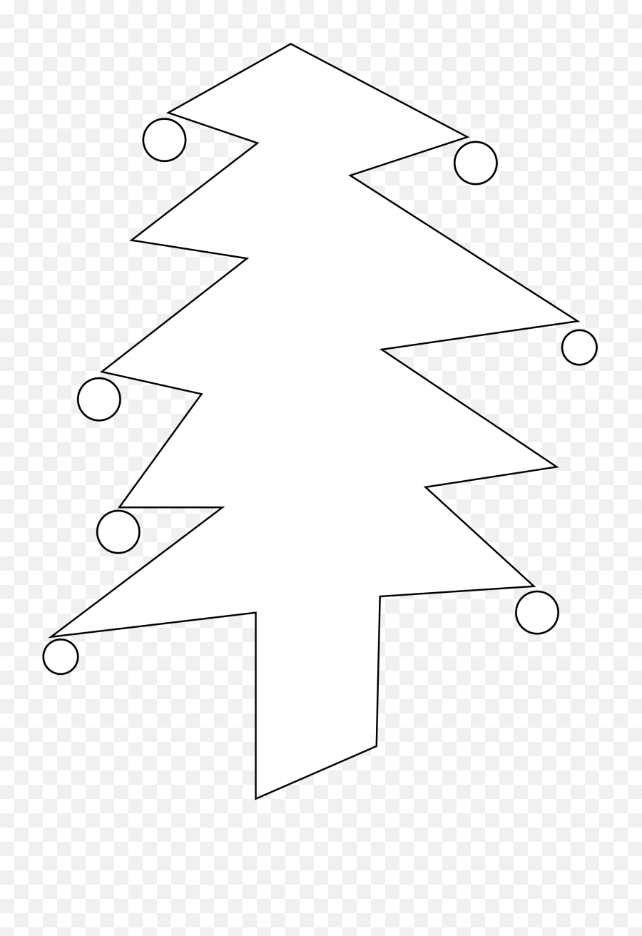 Download Christmas Tree Black And White Clip - Christmas Png,White Christmas Tree Png