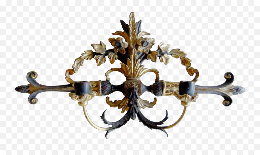 Antique Italian Hand Carved Wood Tole - Chandelier Png,Italian Hand Png