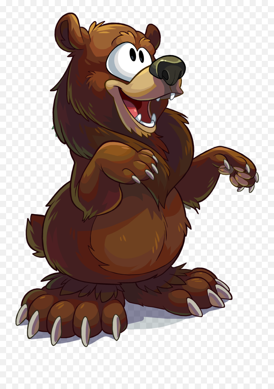 Download Newspaper Issue 444 Brown Bear - Club Penguin Bear Club Penguin Brown Bear Png,Brown Bear Png