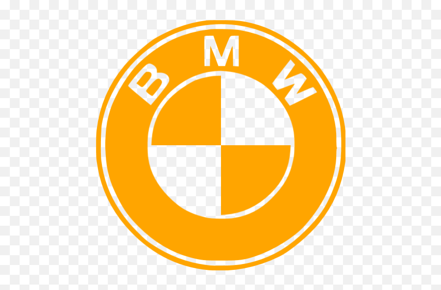 Orange Bmw Icon - Bmw Logo Png,Bmw Logo