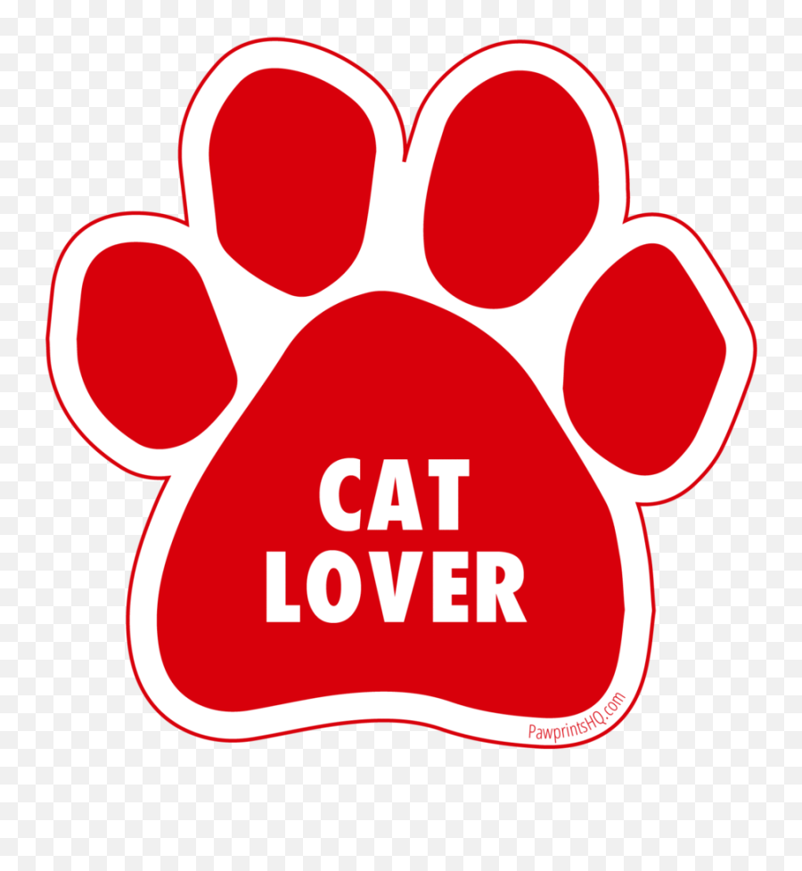 Paw Print Sticker Cat Lover U2013 Pawprintshqcom - Love My Dog Png,Cat Paw Print Png