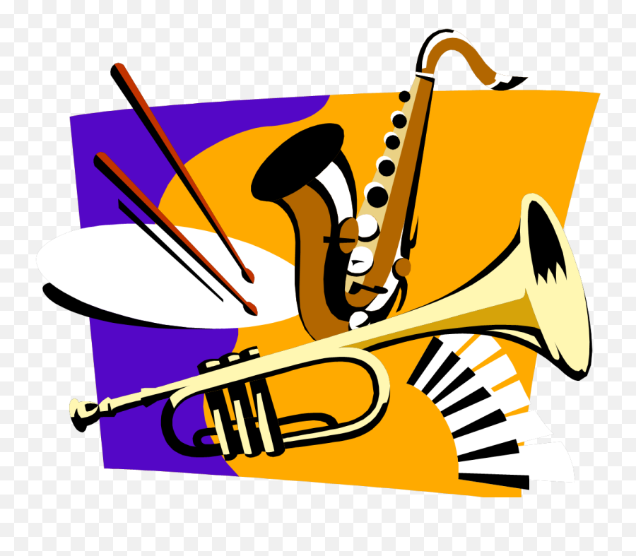 Musical Ensemble Big Band Concert School - Musical Clip Art Concert Band Png,Instruments Png