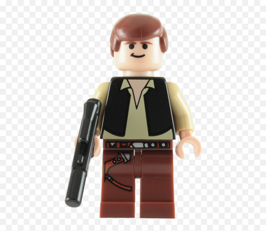 Download Lego Death Star Han Solo Minifigure With Blaster - Lego Star Wars Han Solo Transparent Png,Han Solo Png