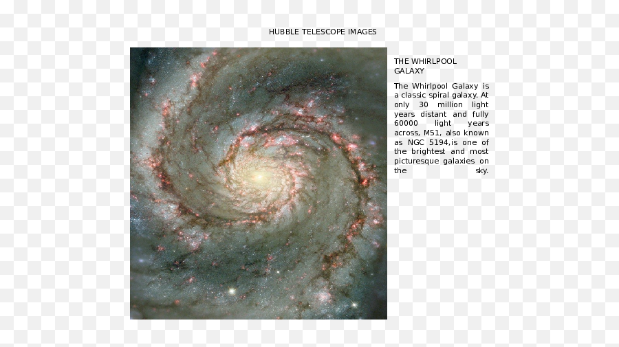 Doc Hubble Telescope Images The Whirlpool Galaxy Suresh - Whirlpool Galaxy Png,Spiral Galaxy Png
