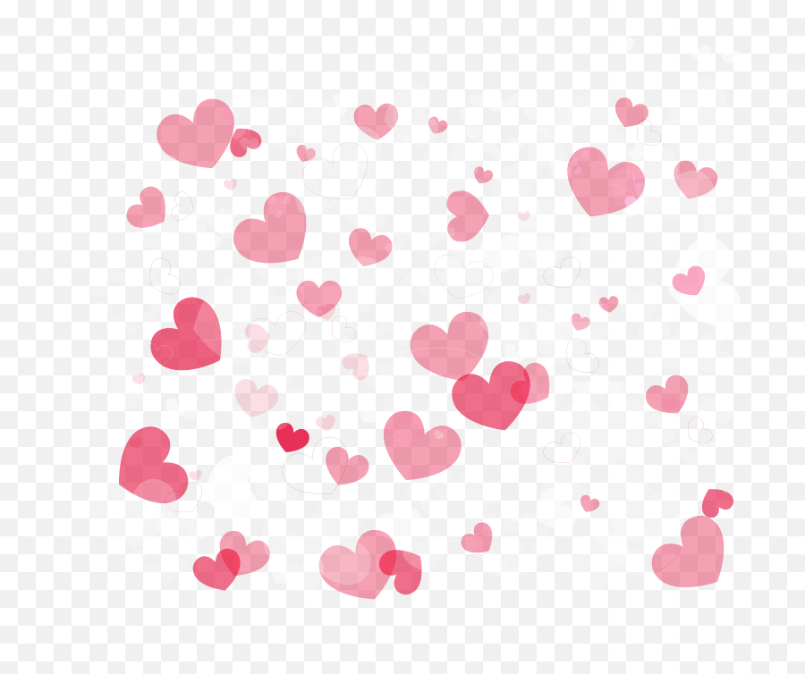 Download Pink Heart Background - Transparent Background Hearts Png,Heart Background Png