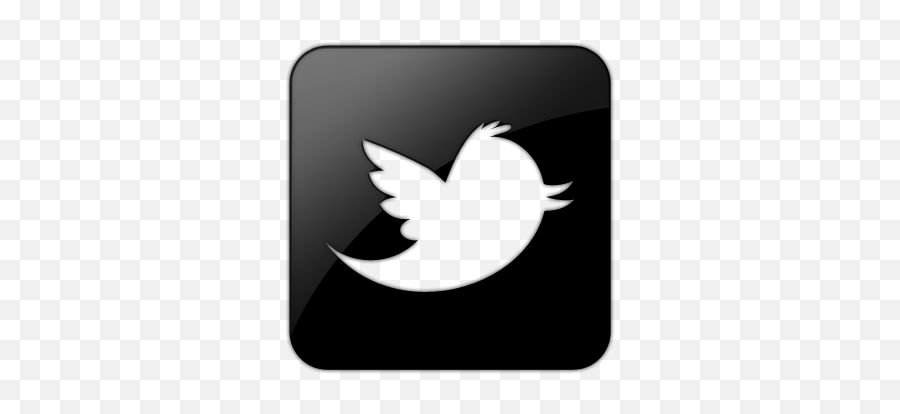 Black And White Twitter Bird Logo - Twitter Logo For Footer Png,Twitter Black Png