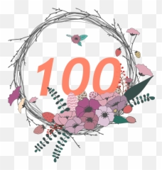 One Hundred Days Congratulations - Free image Pixabay Background Bunga Png