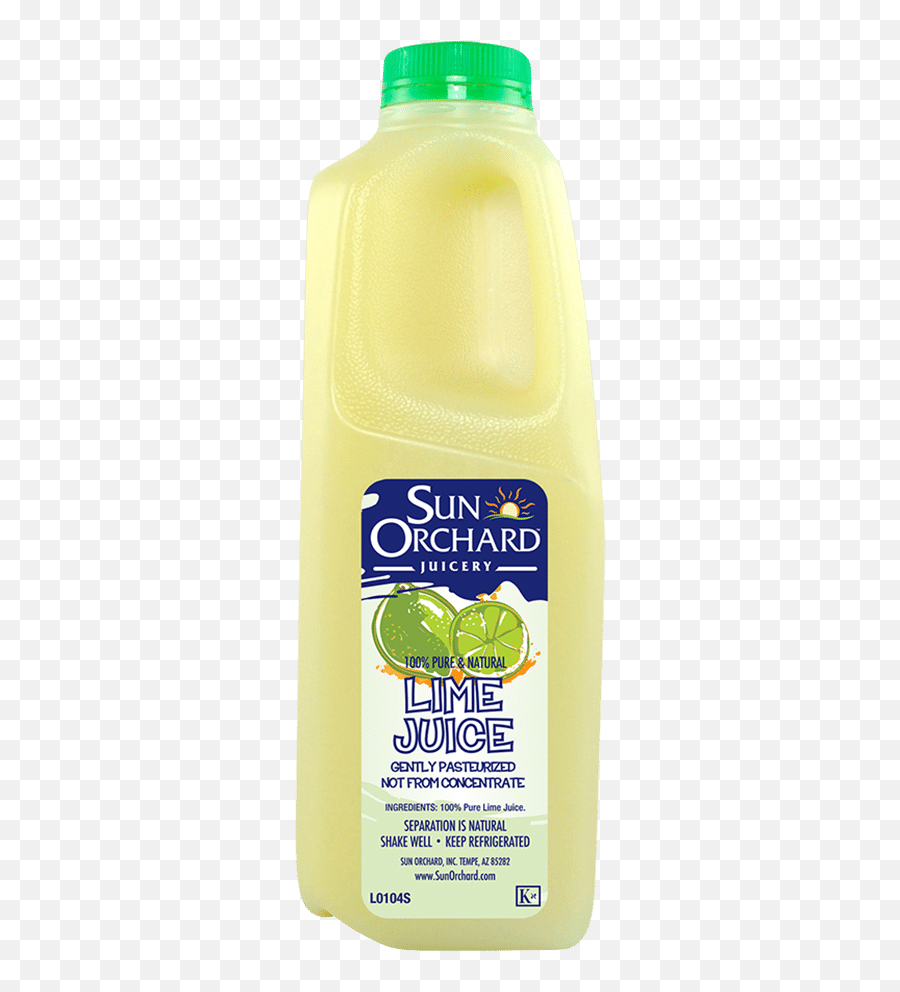 100 Lime Juice 32oz Sun Orchard Juicerysun Juicery - Sun Orchard Lime Juice Png,Lime Transparent