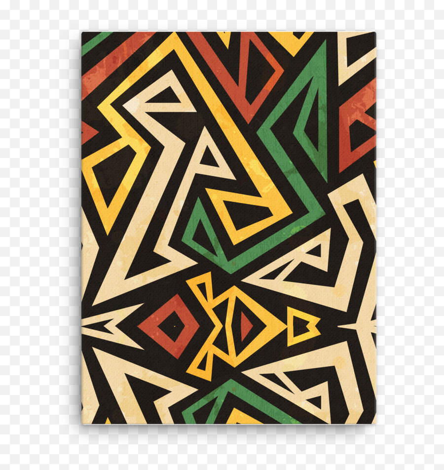 African Geometric Pattern Canvas 18x24 U2014 Blue Apple Designs Png